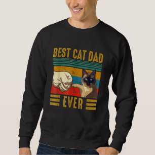 Mens Retro Vintage Best Cat Dad Ever Fathers Day S Sweatshirt