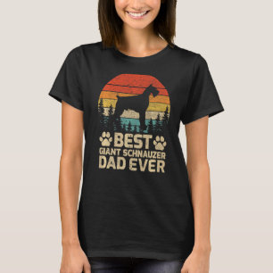 Mens Retro Vintage Best Giant Schnauzer Dad Ever F T-Shirt