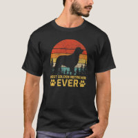 Mens Retro Vintage Best Golden Retriever Dad Ever