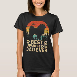 Mens Retro Vintage Best Japanese Chin Dad Ever Fat T-Shirt