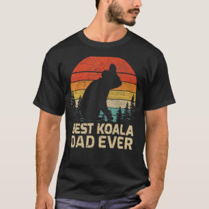 Mens Retro Vintage Best Koala Dad Ever Father's Da T-Shirt