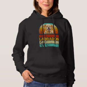 Mens Retro Vintage Best Labrador Dad Ever Fathers  Hoodie
