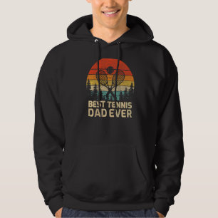 Mens Retro Vintage Best Tennis Dad Ever Father's D Hoodie