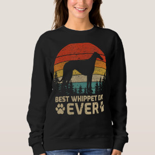 Mens Retro Vintage Best Whippet Dad Ever Father's Sweatshirt