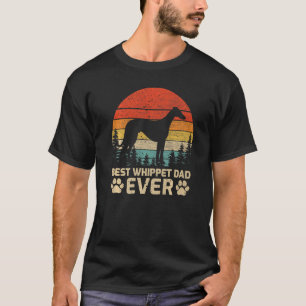 Mens Retro Vintage Best Whippet Dad Ever Father's  T-Shirt