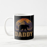 Mens Retro Vintage Daddy Bear Camping Father's