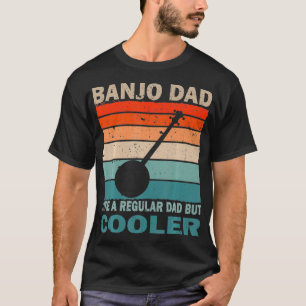 Mens Retro vintage Music Dad Banjo Player & Fan Fa T-Shirt