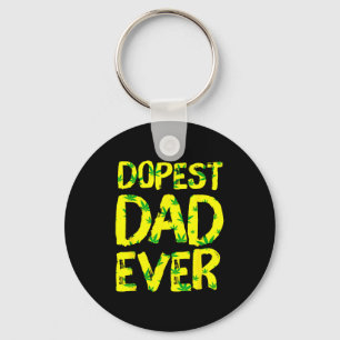 Mens Retro Vintage St Dad Ever Funny Father's Day  Keychain