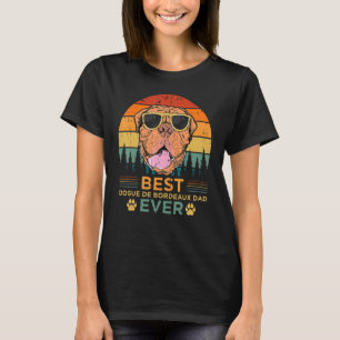Mens Retro Vintage Sunset Best Dogue De Bordeaux D T-Shirt