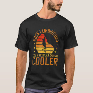 Mens Rock Climbing Dad Bouldering Rock Boulder Cli T-Shirt