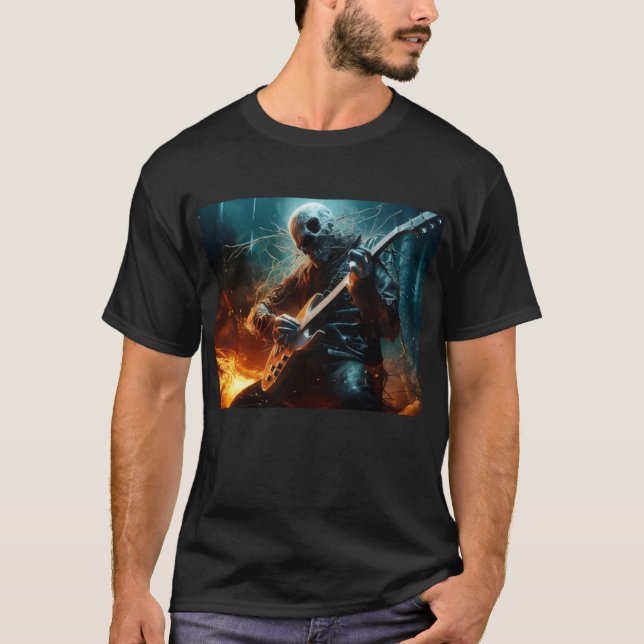 men's rockin' zombie t-shirt (Devant)