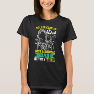 Mens Roller Coaster Dad Amusement Park T-Shirt