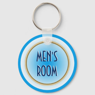 Men's Room Custom Keychain