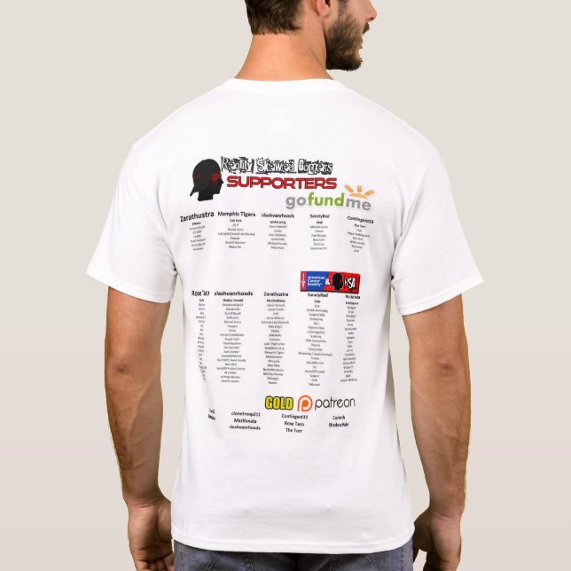 Mens RSG #stustrong ACS Charity Run T-Shirt (Back)