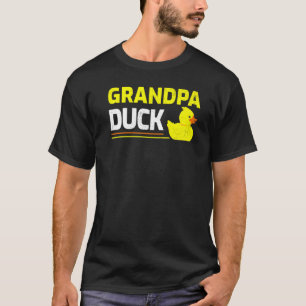 Mens  Rubber Duckling Duck  Grandpa Duck Father's  T-Shirt
