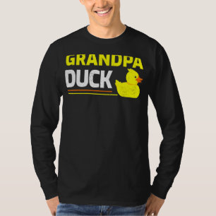 Mens  Rubber Duckling Duck  Grandpa Duck Father's  T-Shirt