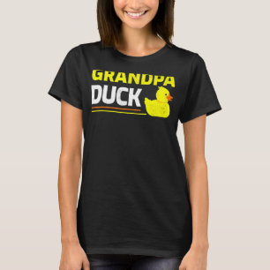 Mens Rubber Duckling Duck Grandpa Duck Father's T-Shirt