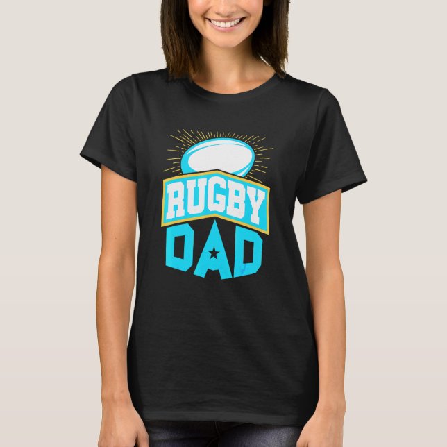 Mens Rugby Dad Father Fathers Day T-Shirt (Front)