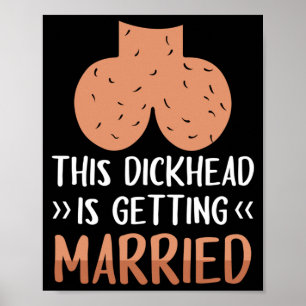 Mens Sack Face Stag Night Funny Embarring Gift Poster