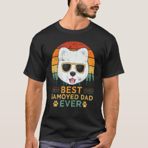 Mens Samoyed Dog Vintage Best Samoyed Dad Father' T-Shirt