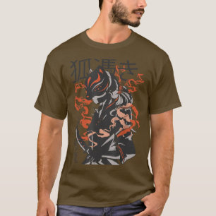 Mens Samurai Warrior Japanese Japan Anime T-Shirt
