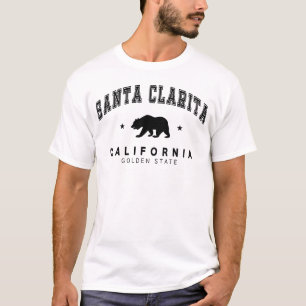 Men's Santa Clarita - Grizzly Bear Design White T-Shirt