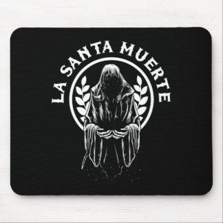 Mens Santa Muerte Mexico Calavera Skeleton Skull Mouse Pad