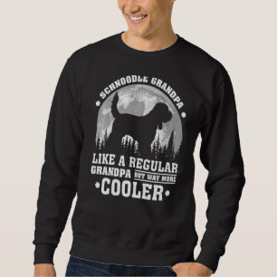 Mens Schnoodle Grandpa Vintage Schnoodle Dog Fath Sweatshirt