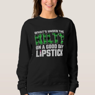 Mens Scots Whats Under The Kilt On A Good Day Lips Sweatshirt