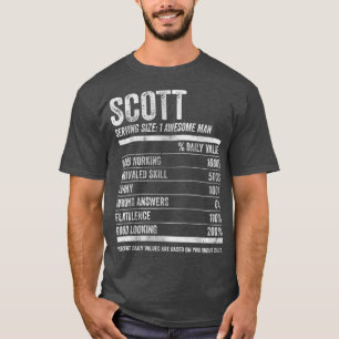 Mens Scott Nutrition Personalized Name  Funny Name T-Shirt