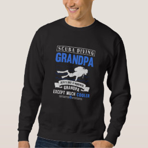 Mens Scuba Diving Grandpa Dive Grandfather Underwa Sweatshirt