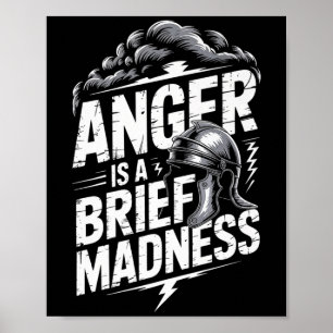 Mens Seneca Stoic Philosoper Quote Motivational St Poster