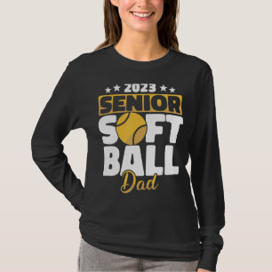 Mens Senior Softball Dad Softball Players Softball T-Shirt