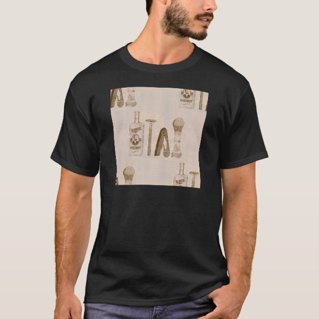 mens shaving T-Shirt (Front)