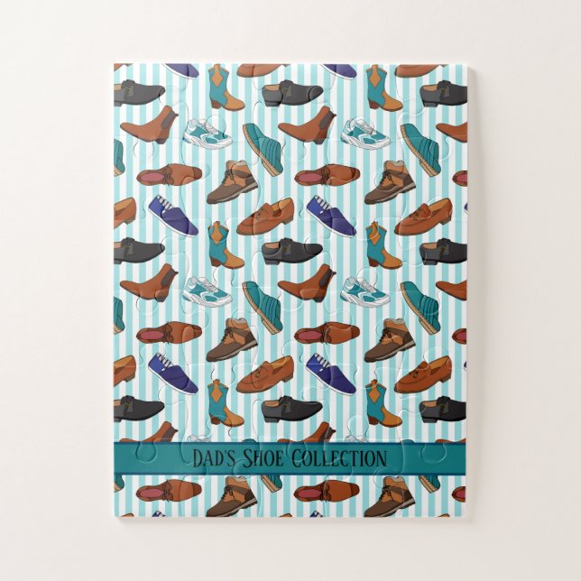 Men's Shoes Sneakers and Boots Illustrations Jigsaw Puzzle (Vertical)