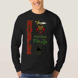Mens Shriners Noble For Life Mystic Shine Mason Th T-Shirt