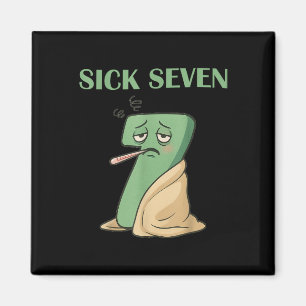 Mens Sick Seven Halloween Costume Design For Hallo Magnet