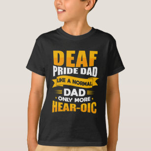 Mens Sign Language Deaf Awareness ASL and Deaf Pri T-Shirt