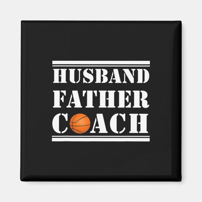 Mens Sketll Lover Dad Husnd Father Coach  Magnet (Front)