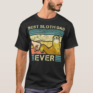 Mens Sloth Dad Lazy Animal Lover Sleepy Sloth Fath T-Shirt