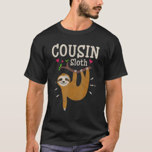 Mens Sloth Graphic Humor Zoo Animal Cousin T-Shirt