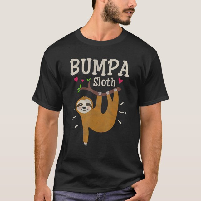 Mens  Sloth Graphic Humour Zoo Animal  Bumpa T-Shirt (Front)