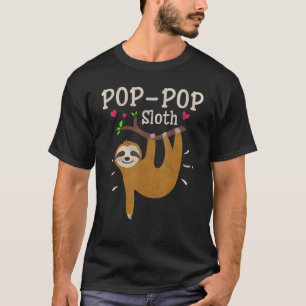 Mens   Sloth Graphic Humour Zoo Animal   Pop-Pop T-Shirt