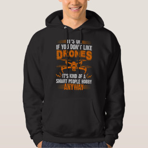 Mens Smart People Hobby Drones   Drone Pilot Hoodie