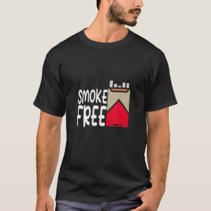 Mens Smoke Free  Quit Smoking Non Smoker Nicotine  T-Shirt