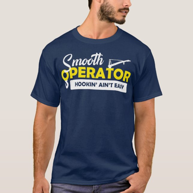 Mens Smooth Crane Operator T-Shirt (Front)