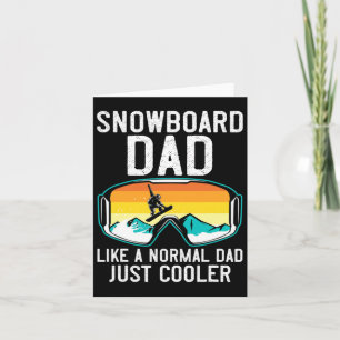 Mens Snowboard Dad Shirt For Men Funny Snowboardin Card