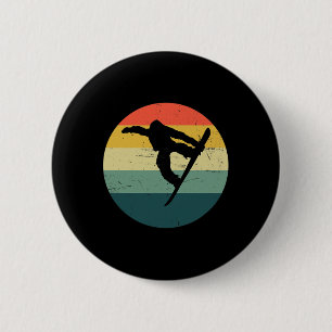 Men's Snowboarder Women's Snowboard Snowboarding 2 Inch Round Button