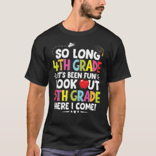 Mens So Long 4th Grade 5th Grade Here I Come Gradu T-Shirt