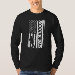 Mens Soccer Dad Americasoccer Ball Usa Flag Men T-Shirt